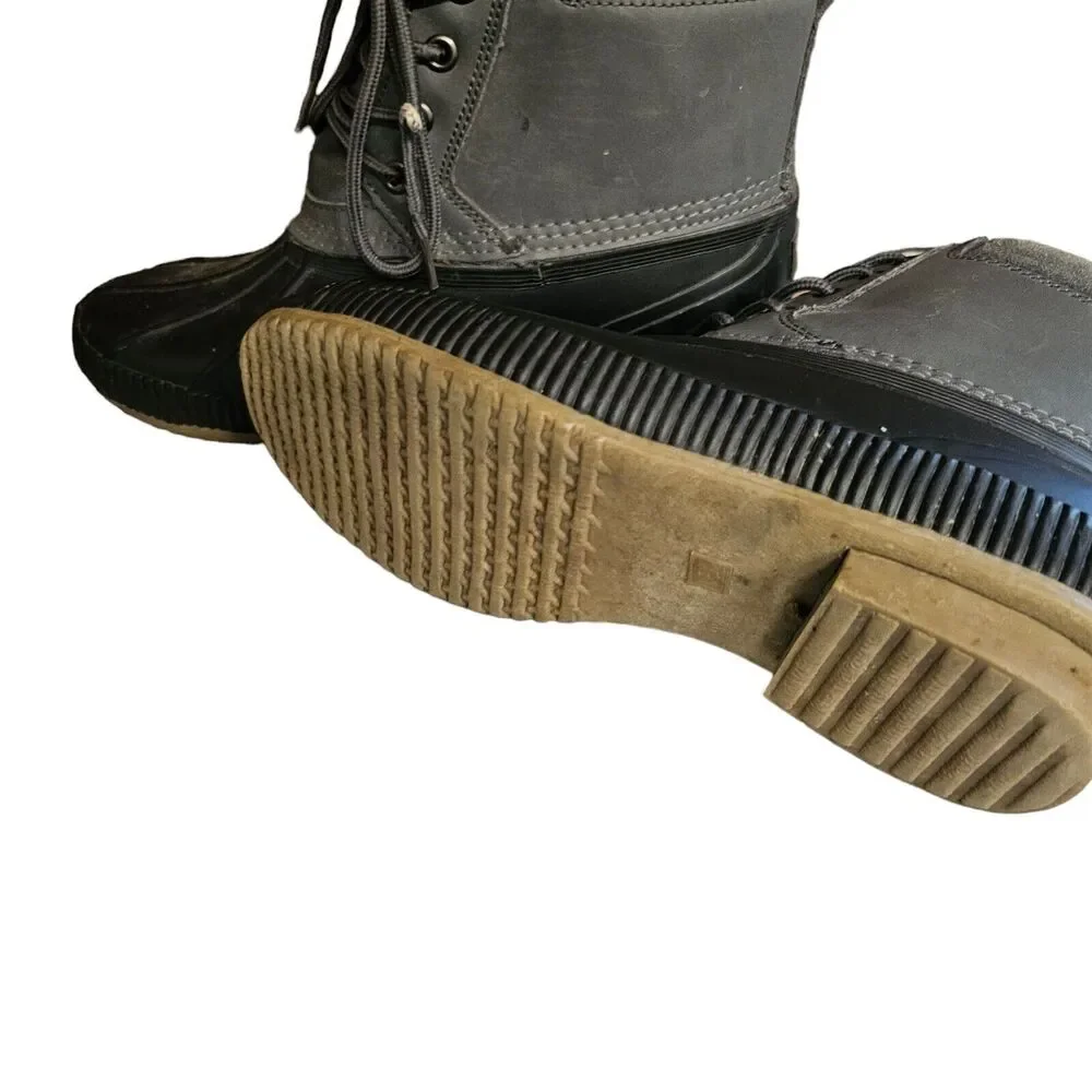 🖤 Tommy Hilfiger‎ Charlie Duck Boots – Gray – Size 8 – Water Resistant